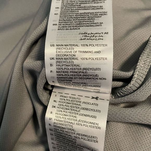 NWT Adidas Golf Polo Shirt Grey Company Branded Ryder Men’s Size XL - 0944 - - Picture 10 of 10